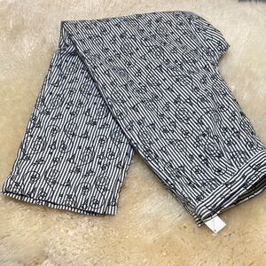 Talbots grey pin stripe with embroidery size 10